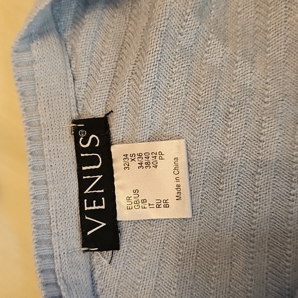 Sweaterdress VENUS Soft Blue Knit Sweaterdress - Picture 8 of 9